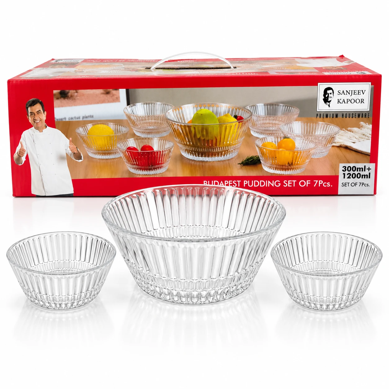 Sanjeev Kapoor Budapest Pudding Set — 7 Pcs - view 2